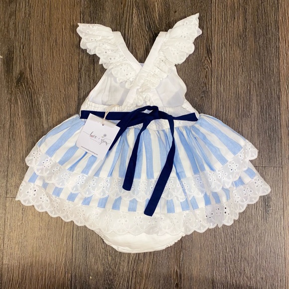 Love and Grow 12 months Anchors Aweigh Skirted Romper NWT - Picture 6 of 9